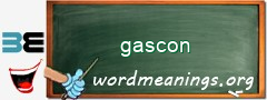 WordMeaning blackboard for gascon